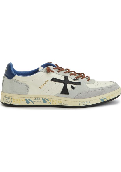 Clay Beyaz Erkek Deri Sneaker