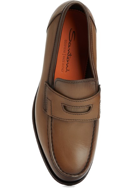 Quentin Kahverengi Erkek Deri Loafer fırsatları