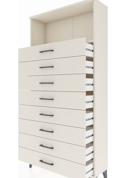 Arges Dolap Tek Raflı 8 Çekmeceli 88X30X182 Aytaşı-Aytaşı indirimleri