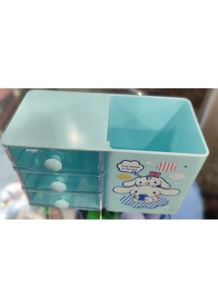 Cinnamoroll Figürlü Masaüstü Çekmeceli Plastik Kalemlik Organizer (14CM*8CM) AD850066 fiyatları