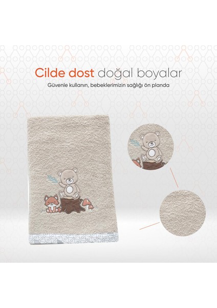 Hero Teddy Nakışlı Çocuk Banyo Havlusu 70 x 140 cm modelleri