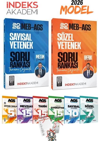 2026 Meb Ags Sayısal Yetenek ve Sözel Yetenek Soru Bankası Seti + 6lı Branş Deneme