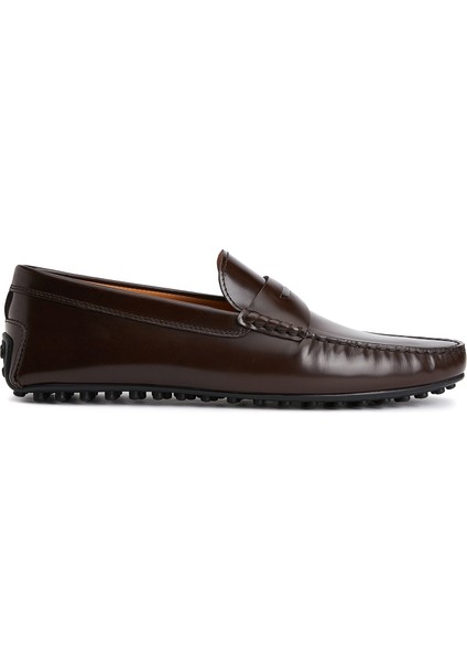 Koyu Kahverengi Erkek Deri Driver