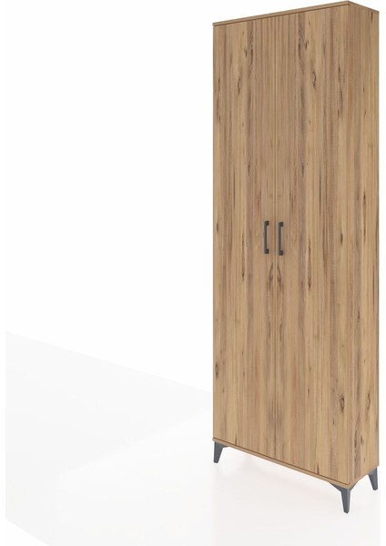 Arges Dolap 2 Raflı 2 Kapaklı Tek Askılı 88X30X243 Çam-Çam modelleri