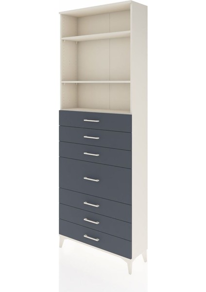 Arges Dolap 3 Raflı 7 Çekmeceli 88X30X243 Aytaşı-Antrasit modelleri