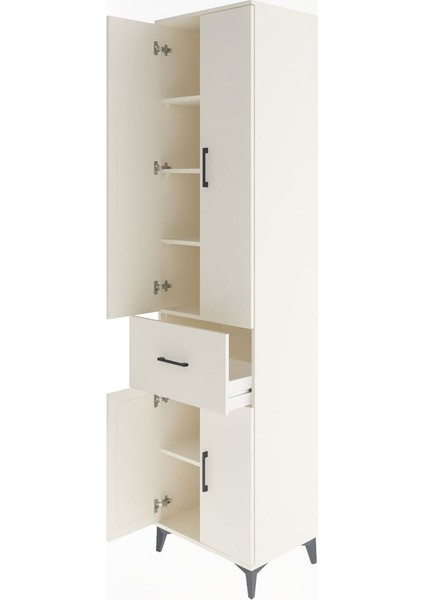 Hyperion Dolap 5 Raflı Tek Çekmeceli 4 Kapaklı 60X44X243 Aytaşı-Aytaşı fırsatları