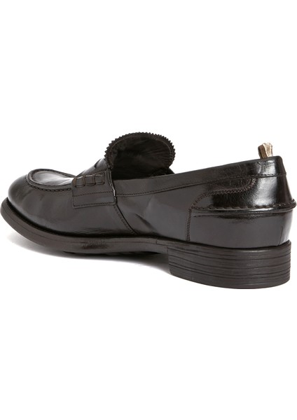 Chronicle Koyu Kahverengi Erkek Deri Loafer modelleri