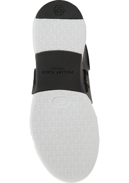 Siyah Beyaz Erkek Deri Sneaker indirimleri