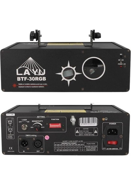 Layu BTF-30RGB White 1.5W Rgb Animasyon ve Beam Lazer Sistemi fırsatları