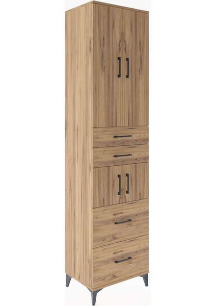 Hyperion Dolap 4 Raflı 4 Çekmeceli 4 Kapaklı 60X44X243 Çam-Çam fiyatları