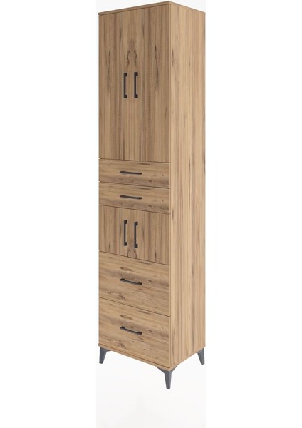 Hyperion Dolap 4 Raflı 4 Çekmeceli 4 Kapaklı 60X44X243 Çam-Çam modelleri