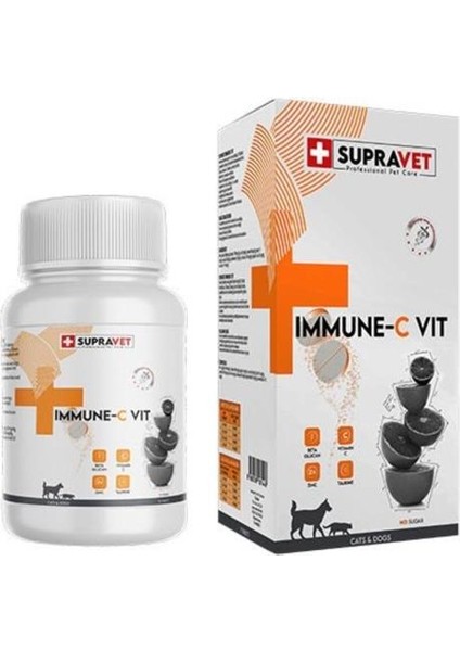 Immune C-Vit Bağışıklık Güçlendirici Köpek Vitamini Tablet 75 Adet - SUP009 - Petshopundan