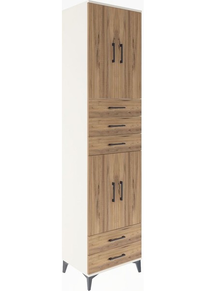 Hyperion Dolap 4 Raflı 5 Çekmeceli 4 Kapaklı 60X44X243 Aytaşı-Çam fiyatları