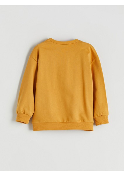 Yeni Sezon Bisiklet Yaka Araba Baskılı Erkek Çocuk Sweatshirt modelleri