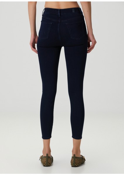 Aubrey Koyu Lacivert Skinny Jean Pantolon fırsatları
