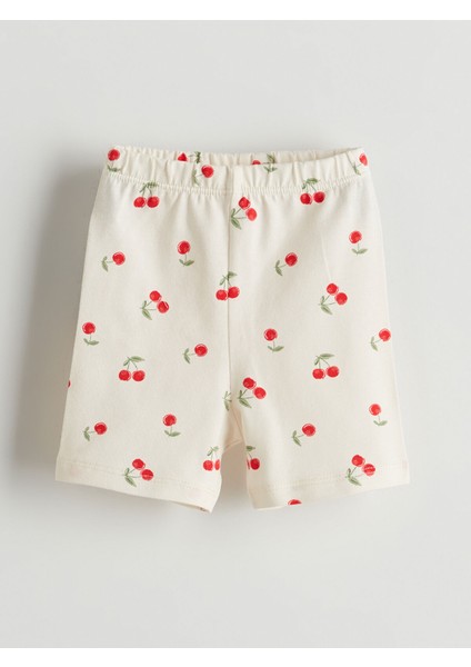 Yeni Sezon Beli Lastikli Kız Bebek Kısa Tayt 3'lü fırsatları