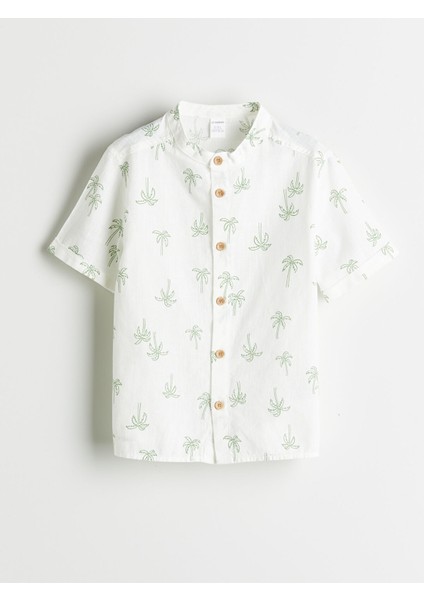 Yeni Sezon Kısa Kollu Poplin Erkek Çocuk Gömlek