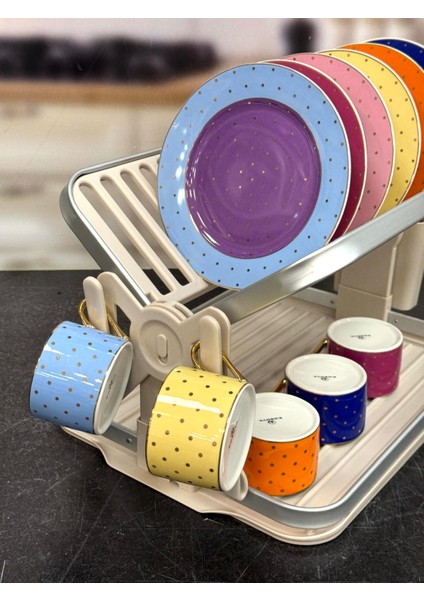 Alüminyum Paslanmaz İki Katlı Bulaşık Kurutma Sepeti 40x33 cm fiyatları