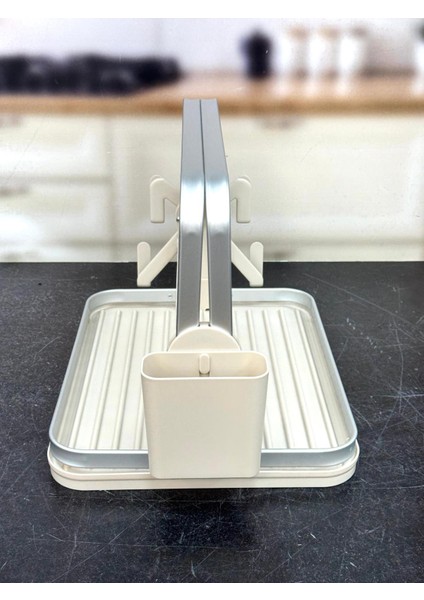 Alüminyum Paslanmaz İki Katlı Bulaşık Kurutma Sepeti 40x33 cm modelleri