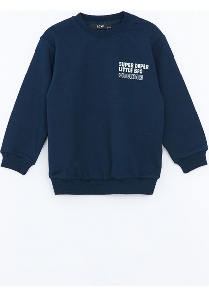 Yeni Sezon Bisiklet Yaka Erkek Bebek Sweatshirt 2'li fiyatları