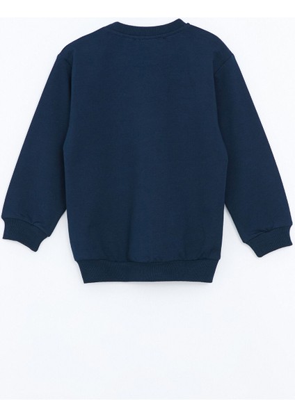 Yeni Sezon Bisiklet Yaka Erkek Bebek Sweatshirt 2'li fırsatları