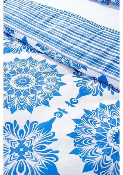 Mavi Çift Kişilik Nevresim Takımı Pamuklu Desenli Alaçatı Mavi 200X215 cm modelleri