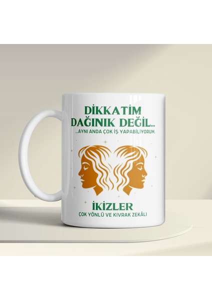 Ikizler Burcu Kahve Kupası – Astroloji Temalı Hediye