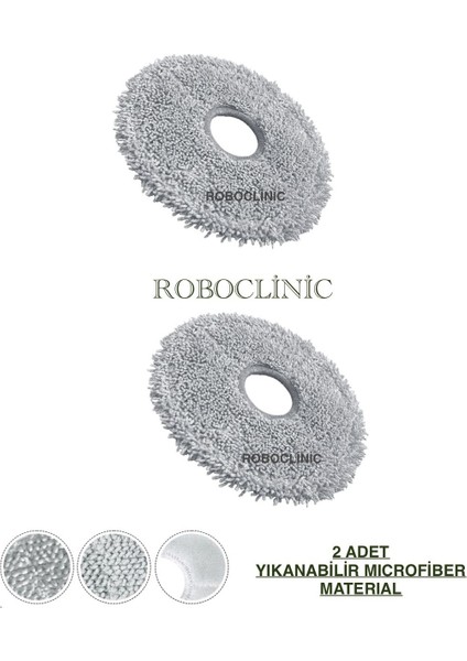 Dreame X40 Ultra / L40 Ultra Yedek Mop 2 Adet