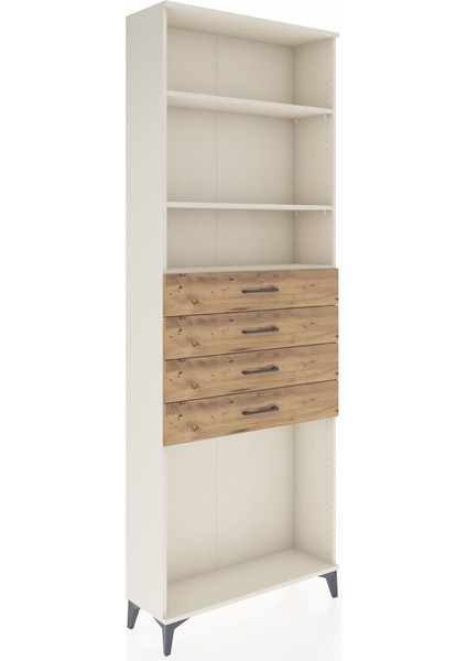 Arges Dolap 3 Raflı 4 Çekmeceli 88X30X243 Aytaşı-Çam fiyatları