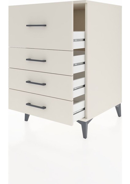 Kronos Komodin 4 Çekmeceli 60X59X96 Aytaşı-Aytaşı fırsatları