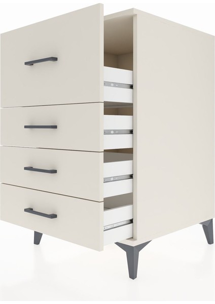 Kronos Komodin 4 Çekmeceli 60X59X96 Aytaşı-Aytaşı indirimleri