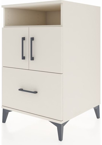Kronos Komodin 2 Raflı Tek Çekmeceli 2 Kapaklı 60X59X96 Aytaşı-Aytaşı modelleri