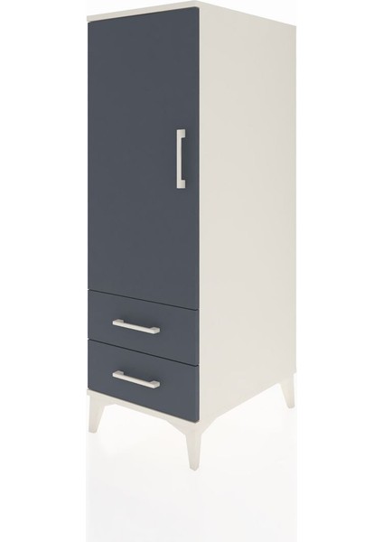 Kronos Dolap 3 Raflı 2 Çekmeceli Tek Kapaklı 44X59X134 Aytaşı-Antrasit modelleri