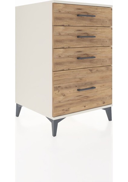 Kronos Komodin 4 Çekmeceli 60X59X96 Aytaşı-Çam fiyatları