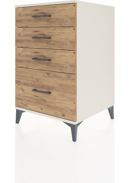 Kronos Komodin 4 Çekmeceli 60X59X96 Aytaşı-Çam modelleri