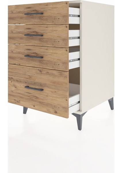 Kronos Komodin 4 Çekmeceli 60X59X96 Aytaşı-Çam fırsatları