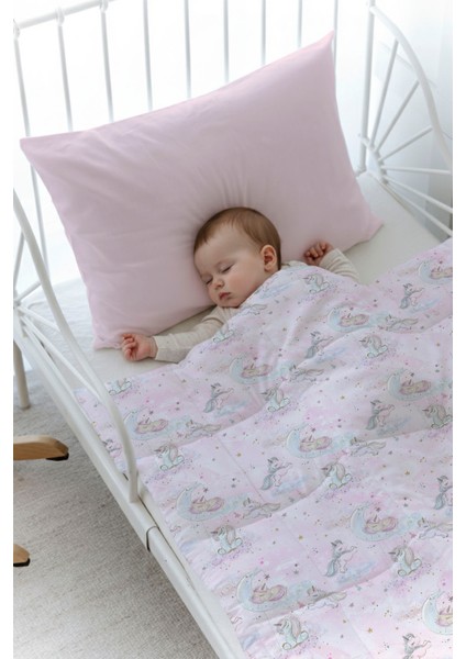 Organik Baskılı Bebek (100X150 Cm) Yorgan Seti - Iconic Serisi - Unicorn Dream fiyatları