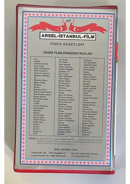 Küçük Emrah Yaralı Zavallılar Vhs Kaset (Orijinal Dönem Baskı Vhs) fiyatları