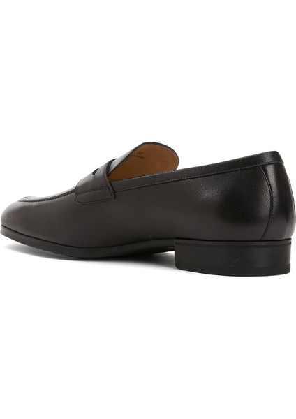 Siyah Erkek Deri Loafer modelleri