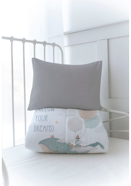 Organik Baskılı Bebek (100X150 Cm) Yorgan Seti - Iconic Serisi - Balinanın Düşleri modelleri