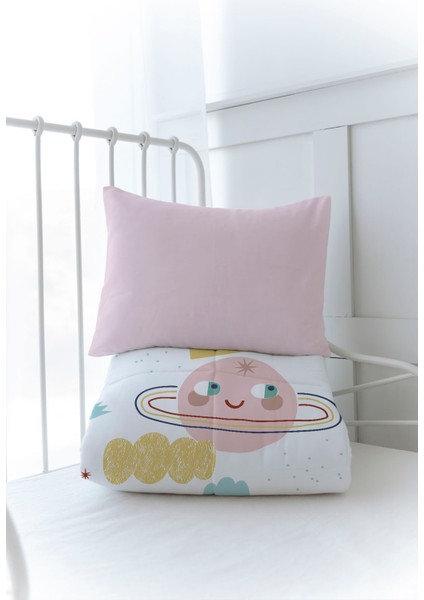 Organik Baskılı Bebek (100X150 Cm) Yorgan Seti - Iconic Serisi - Şirin Pembe Dünya modelleri