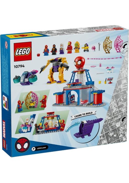 10794 LEGO Marvel Spidey - Spidey Takımı Ağ Örücü Karargahı 193 Parça +4 Yaş indirimleri