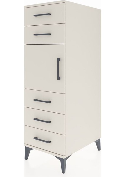 Kronos Dolap Tek Raflı 5 Çekmeceli Tek Kapaklı 44X59X134 Aytaşı-Aytaşı modelleri