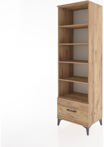 Hyperion Dolap 5 Raflı Tek Çekmeceli 60X44X195 Çam-Çam modelleri