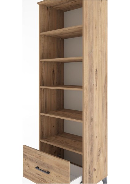 Hyperion Dolap 5 Raflı Tek Çekmeceli 60X44X195 Çam-Çam indirimleri