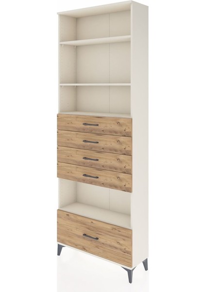Arges Dolap 4 Raflı 5 Çekmeceli 88X30X243 Aytaşı-Çam modelleri