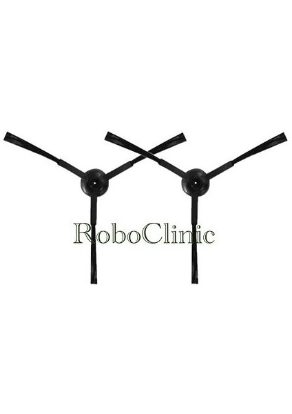 Xiaomi S10T Robot Süpürge Uyumlu 2 Ad Yan Fırça Siyah