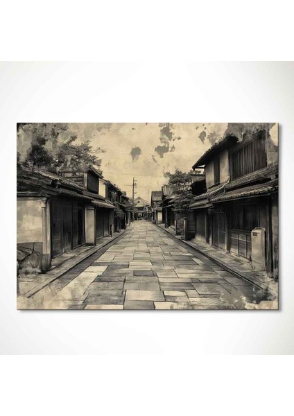 “japon Sokakları Tablo 7 – Geleneksel Asya Manzara Duvar Dekoru” fiyatları