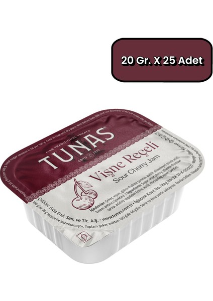 Piknik 25 Adet Vişne Reçeli 20 gr