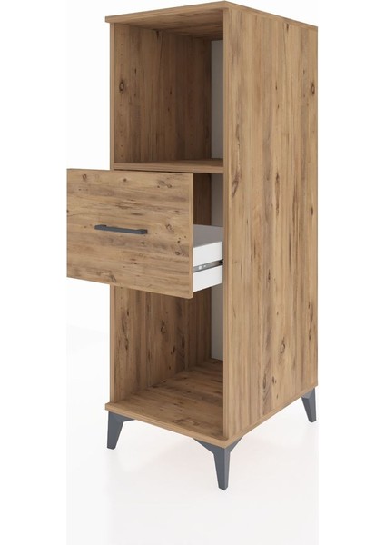Kronos Dolap Tek Raflı Tek Çekmeceli 44X59X134 Çam-Çam fırsatları